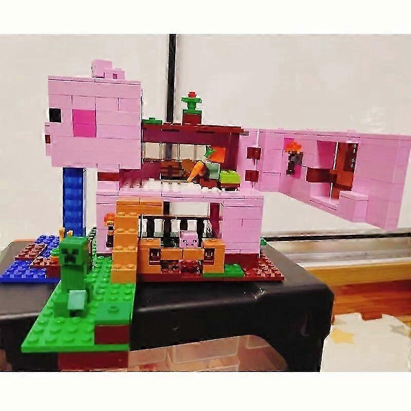 Σε απόθεμα χαριτωμένο μοντέλο μπλοκ οικοδόμησης σπιτιών χοίρων συμβατό με 21170 παιχνίδια δομικών στοιχείων παιδιών ως χριστουγεννιάτικα δώρα841Κίνα ρομπότ τηλεχειρισμού