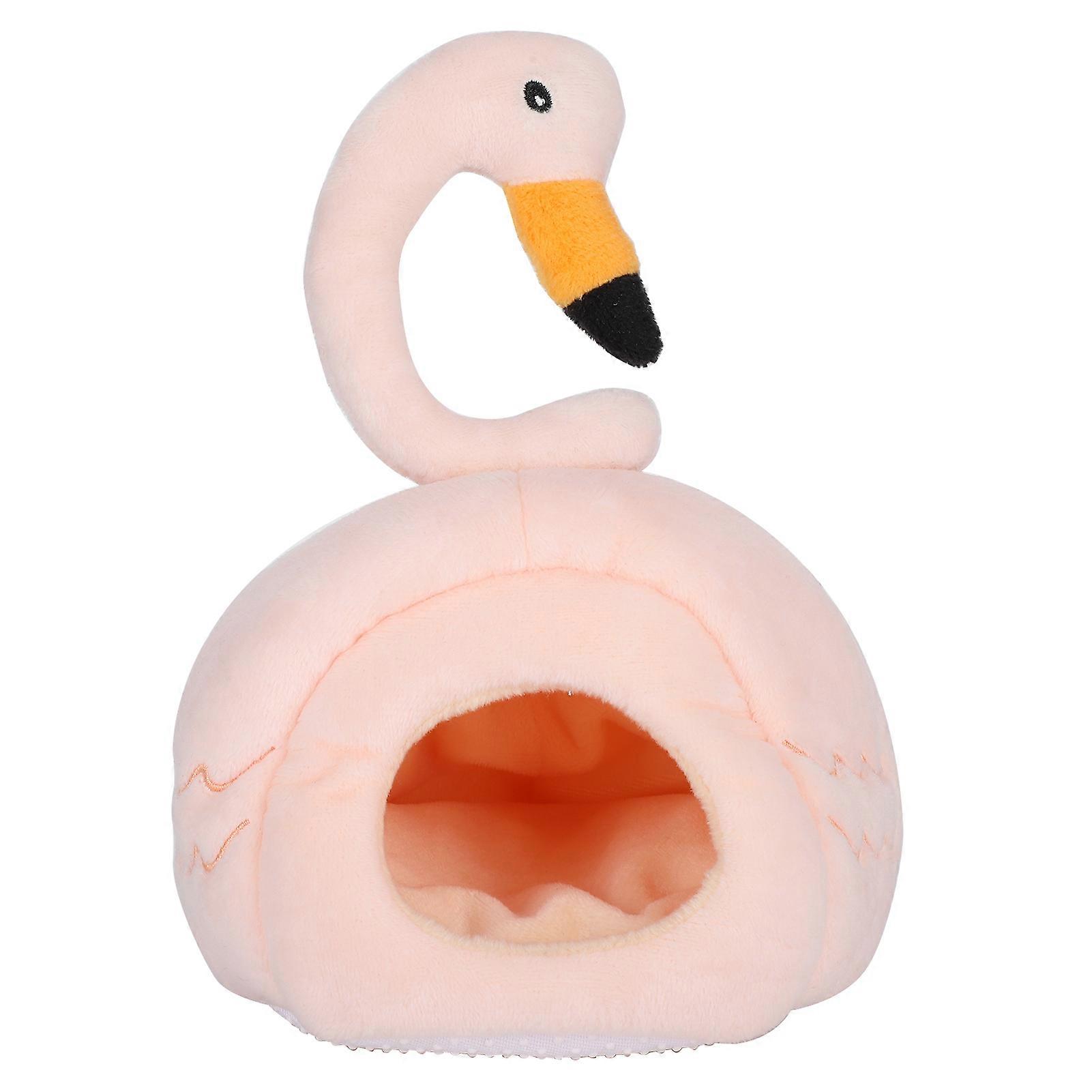 Small Pet Hamster Bed, Cartoon Swan Shape, Warm Resting House for Small Animals, Cozy Sleeping Nest in Soft Material