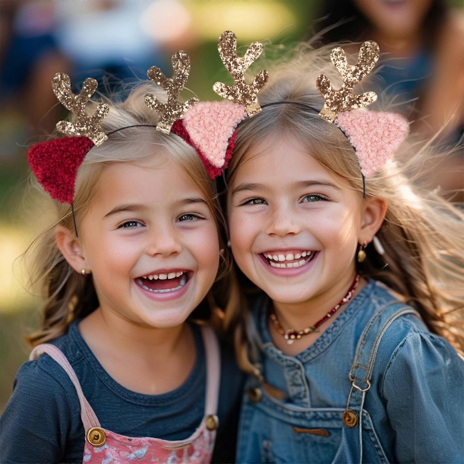 Elastic Christmas Headband Set New Year Children Hair Hoop Creative ...