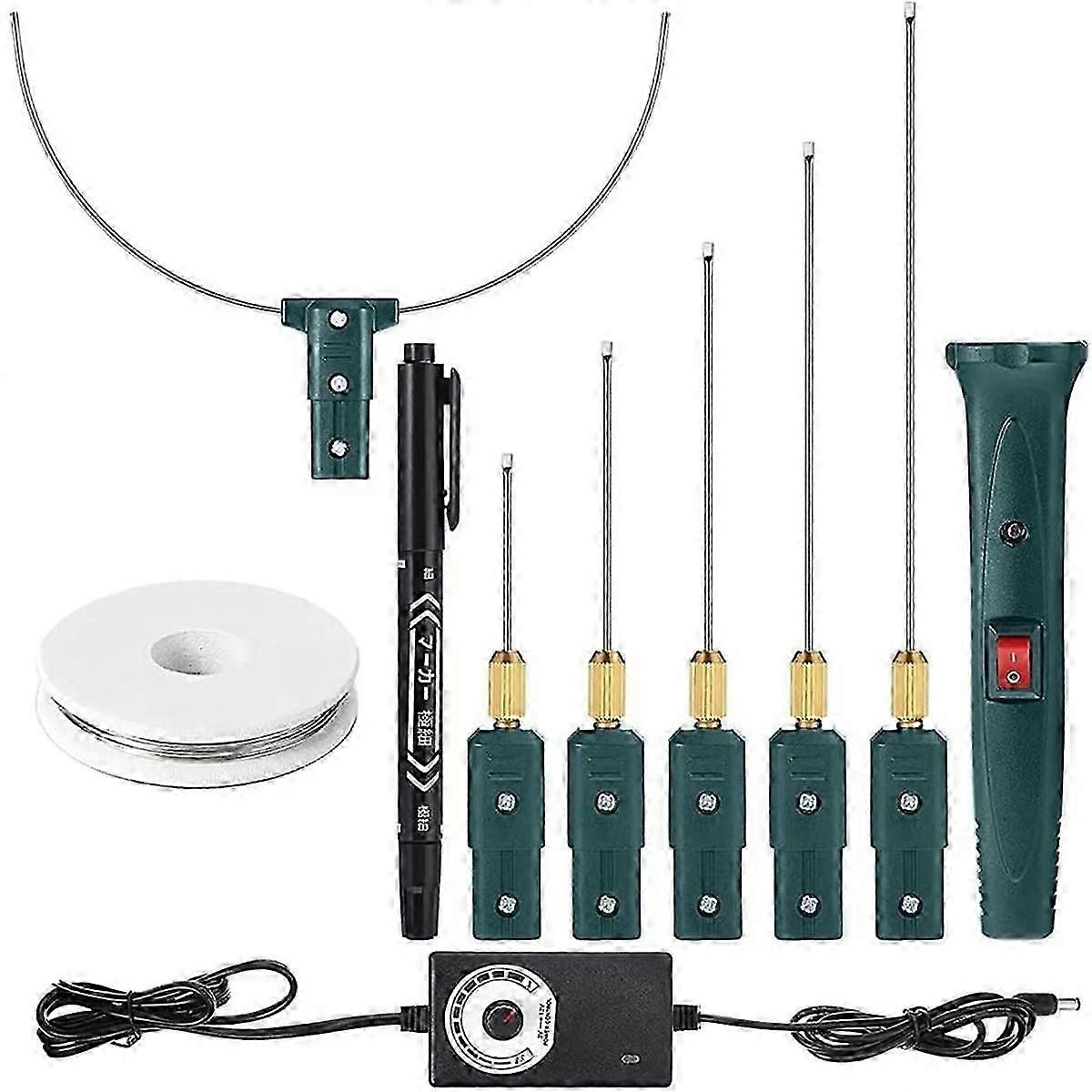 Hot Wire Foam Cutter Kit with Temperature Controller,100-240V/24W Electric Cutting compatible with Art Craft EVA Foam Carving (UK)
