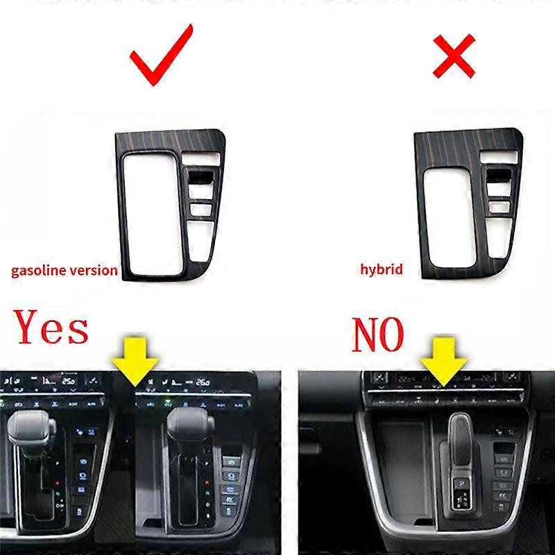 Fuel Center Control Gear Shift Panel Frame Cover Carbon