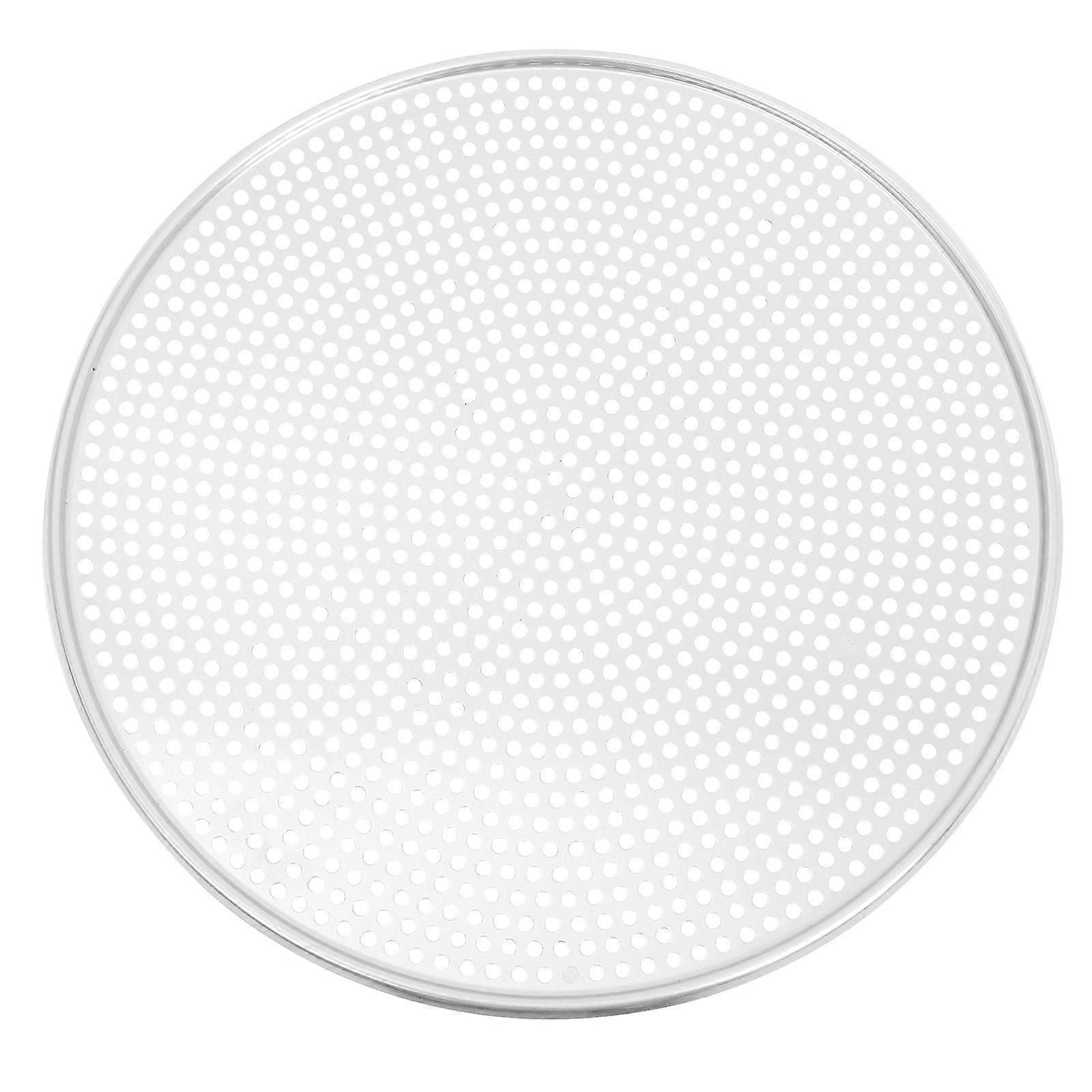 Round Aluminum Pizza Pan With Holes Mesh Pizza Baking Screen Pizza Tray