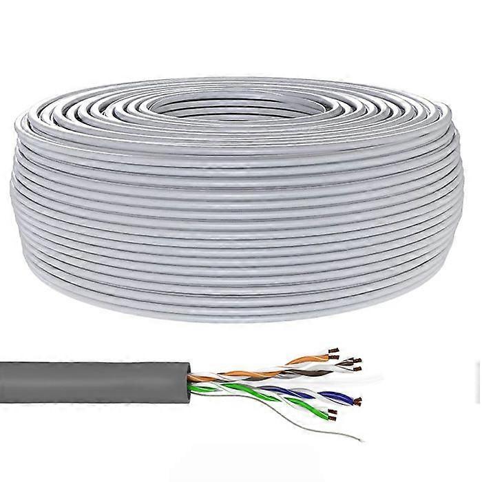 Goobay bulk cable - 100 m - UTP - CAT 5e - stranded - gray