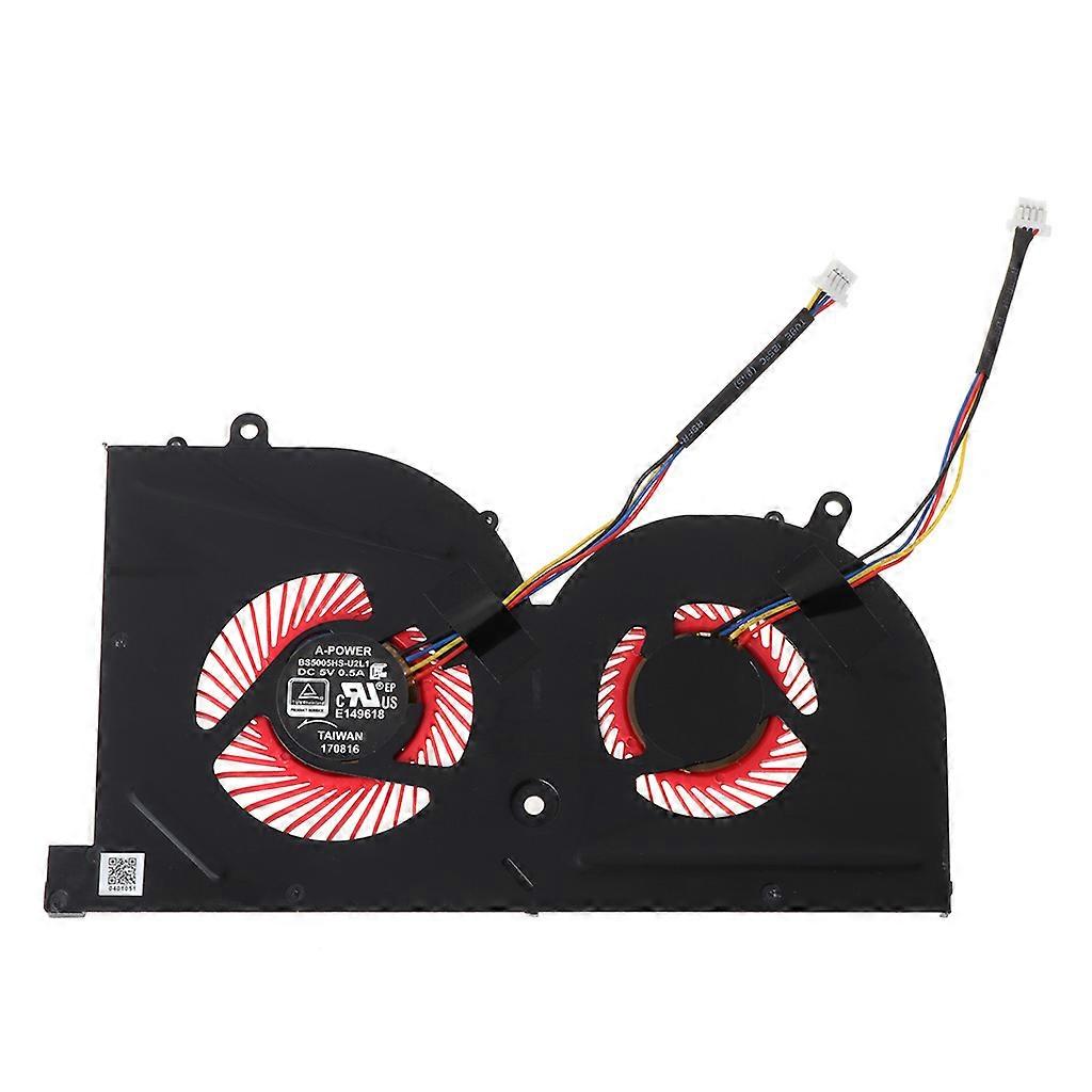 5V Computer Notebook Cooler Fans Radiator GPU CPU Cooling Fan for MSI GS63VR GS63 GS73 GS73VR MS-17B1 Pro Black