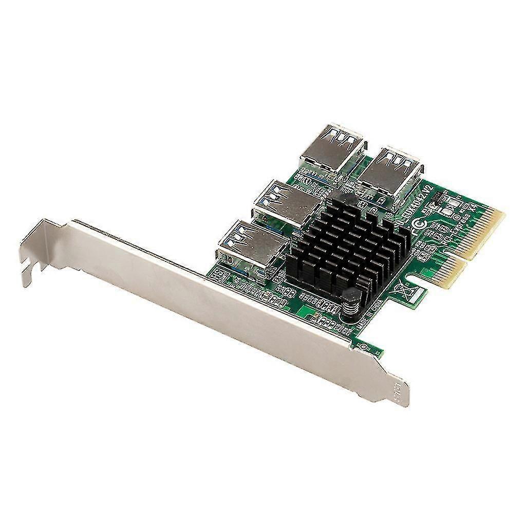 Pci-e Riser Board 1 To 4 Slot Adapter Card Pci-e Graphic Card 1x To 16x Riser