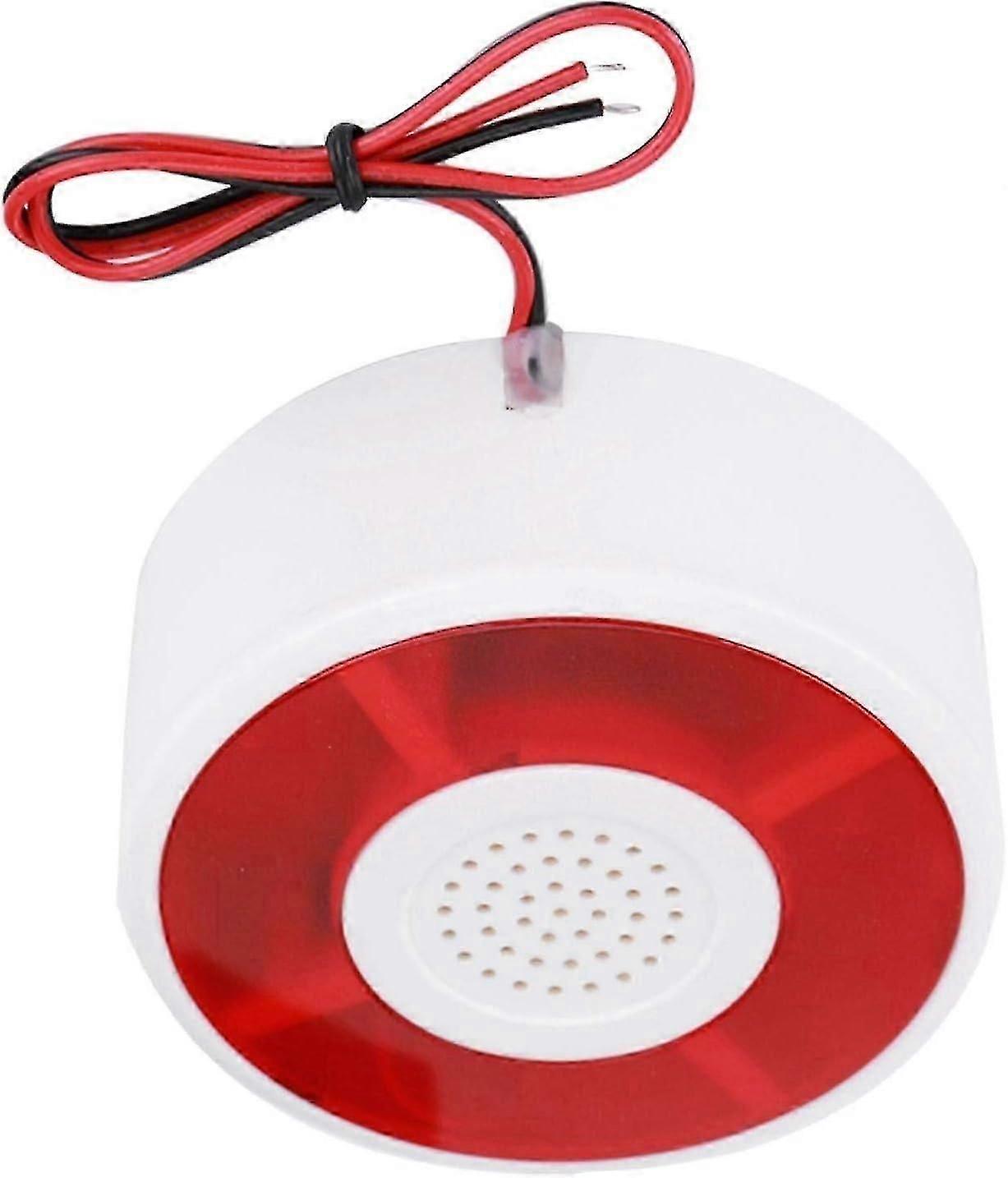 DC 12V Sound and Light Alarm, Flashing Strobe Signal Warning Siren LED Flashing Light Alarm
