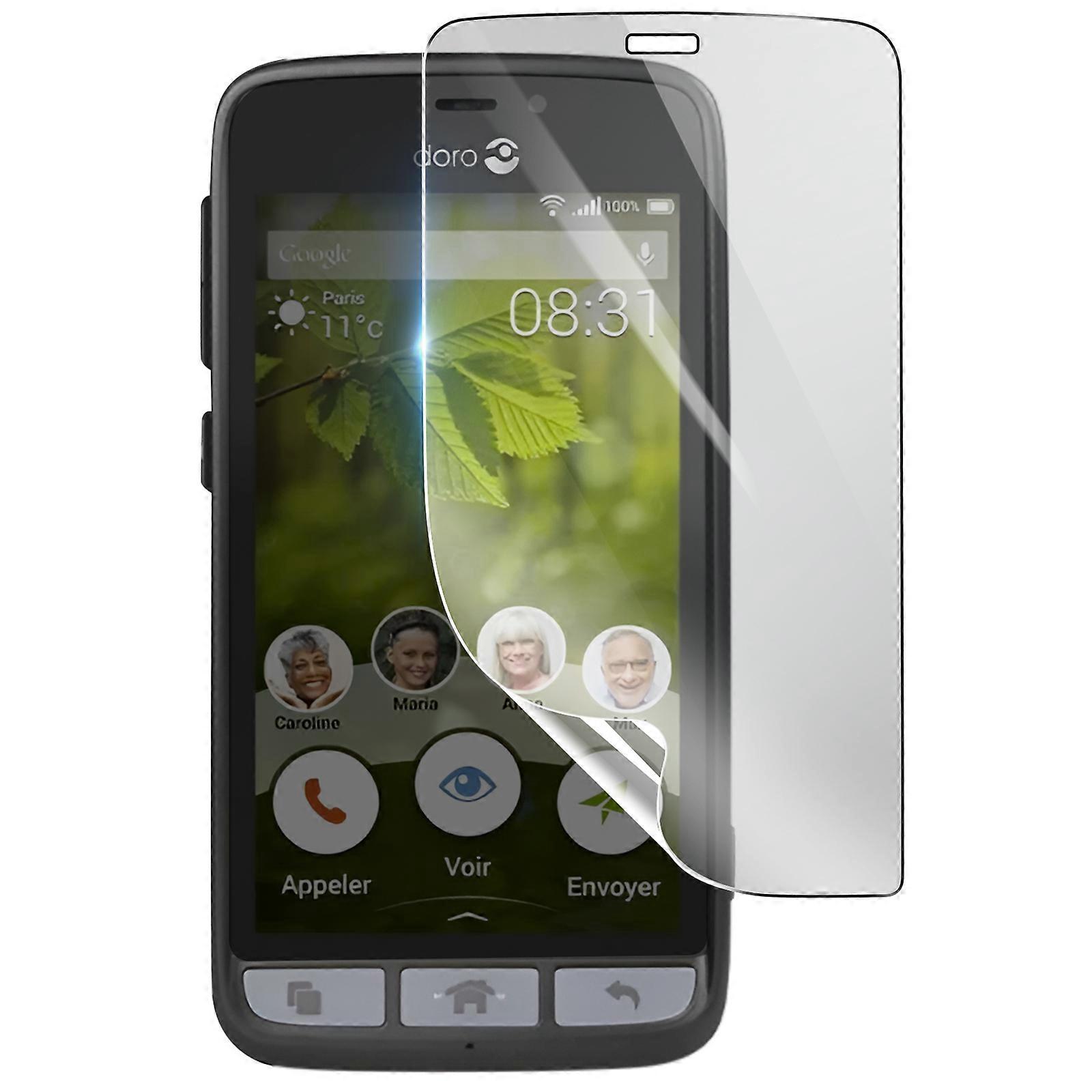 Shockproof Hydrogel Screen Protector for Doro Liberto 8031, Transparent