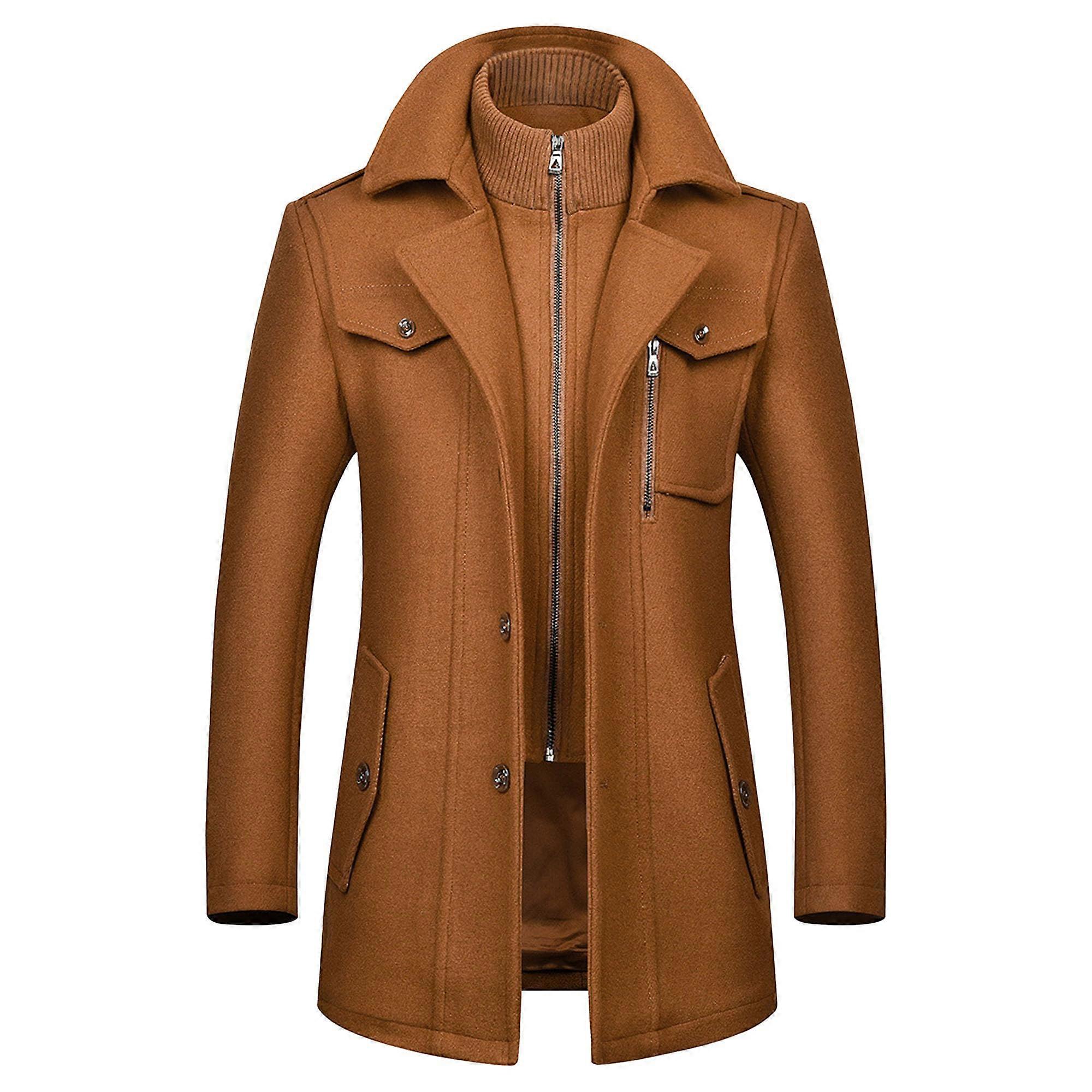Peacoat for Winter Wear - Classic Wool Blend, Double-Breasted Design, Available in Multiple Sizes and Colors