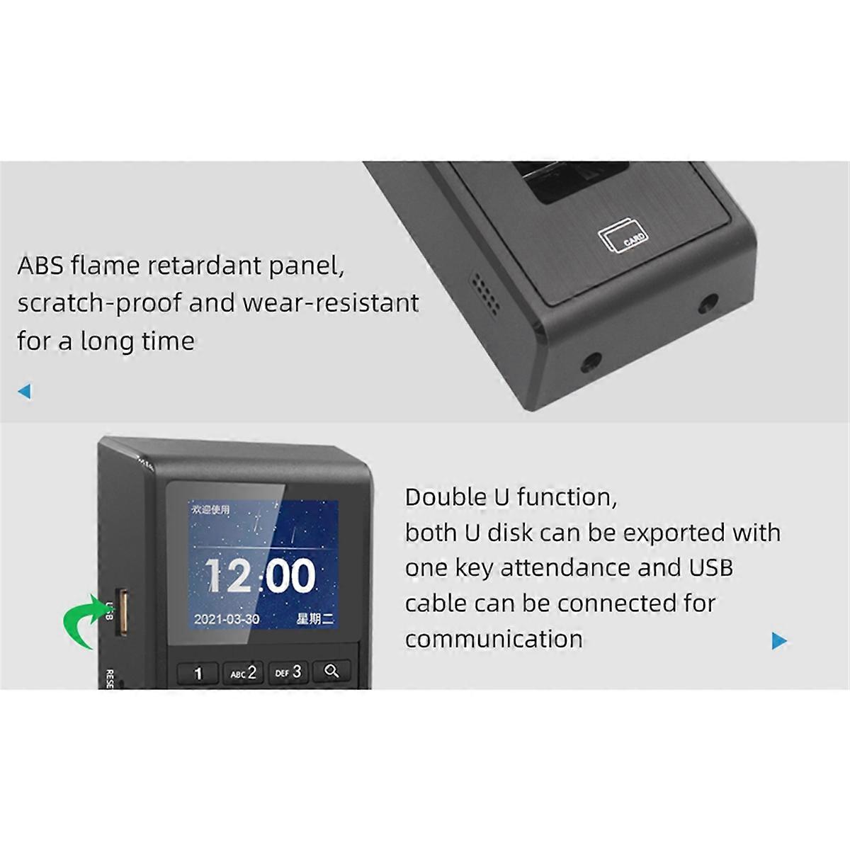 Fingerprint Time Attendance Machine RFID 125KHZ for Smart Door Access
