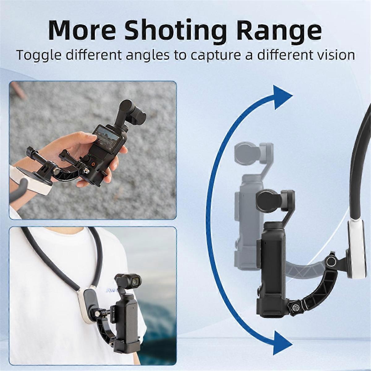 Neck Mount Quick Release Hold for Pocket 3 Action Camera