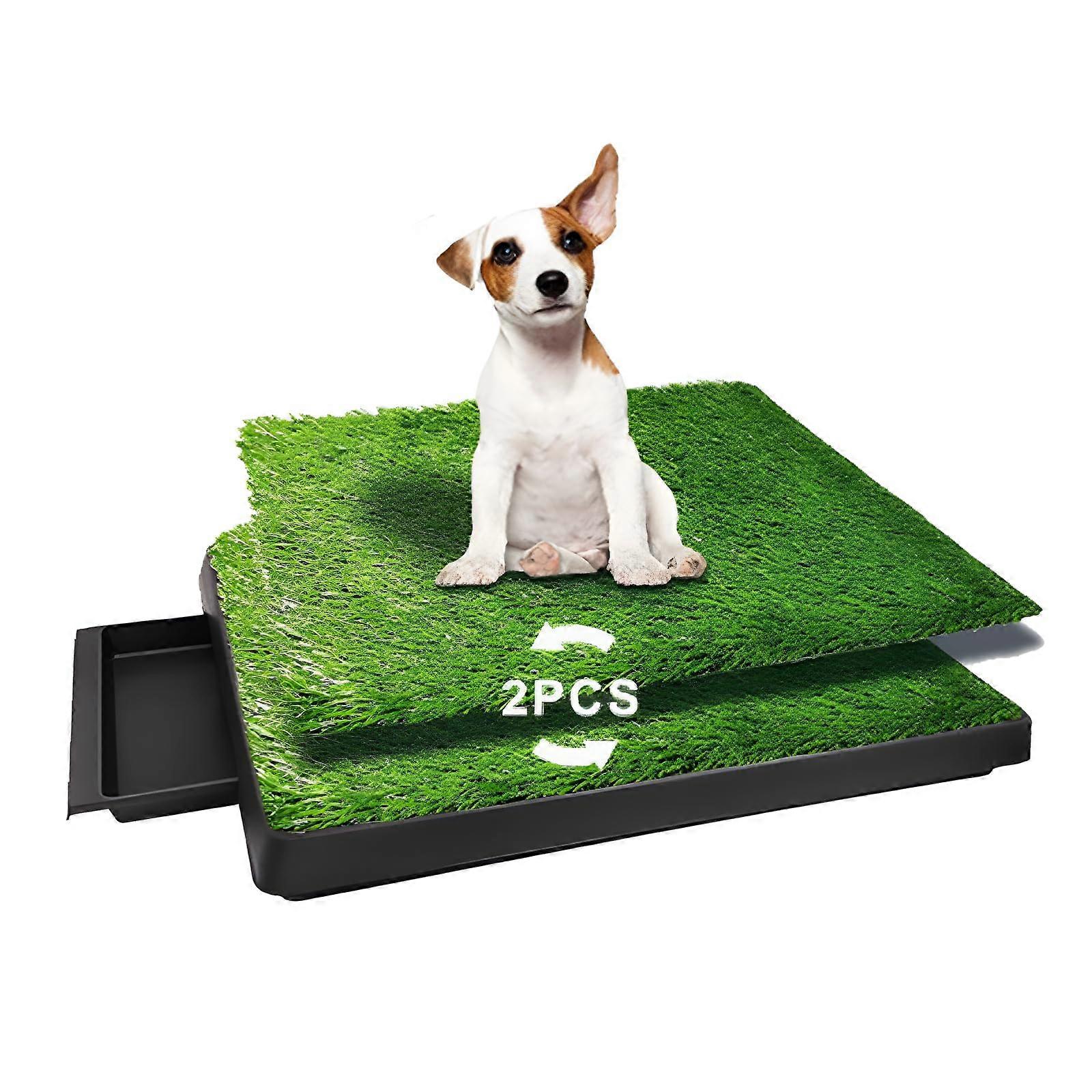 2 Replaceable Lawns Dog Urinal for Almost Types All of Dogs Washable Size 25x20x3 Inches