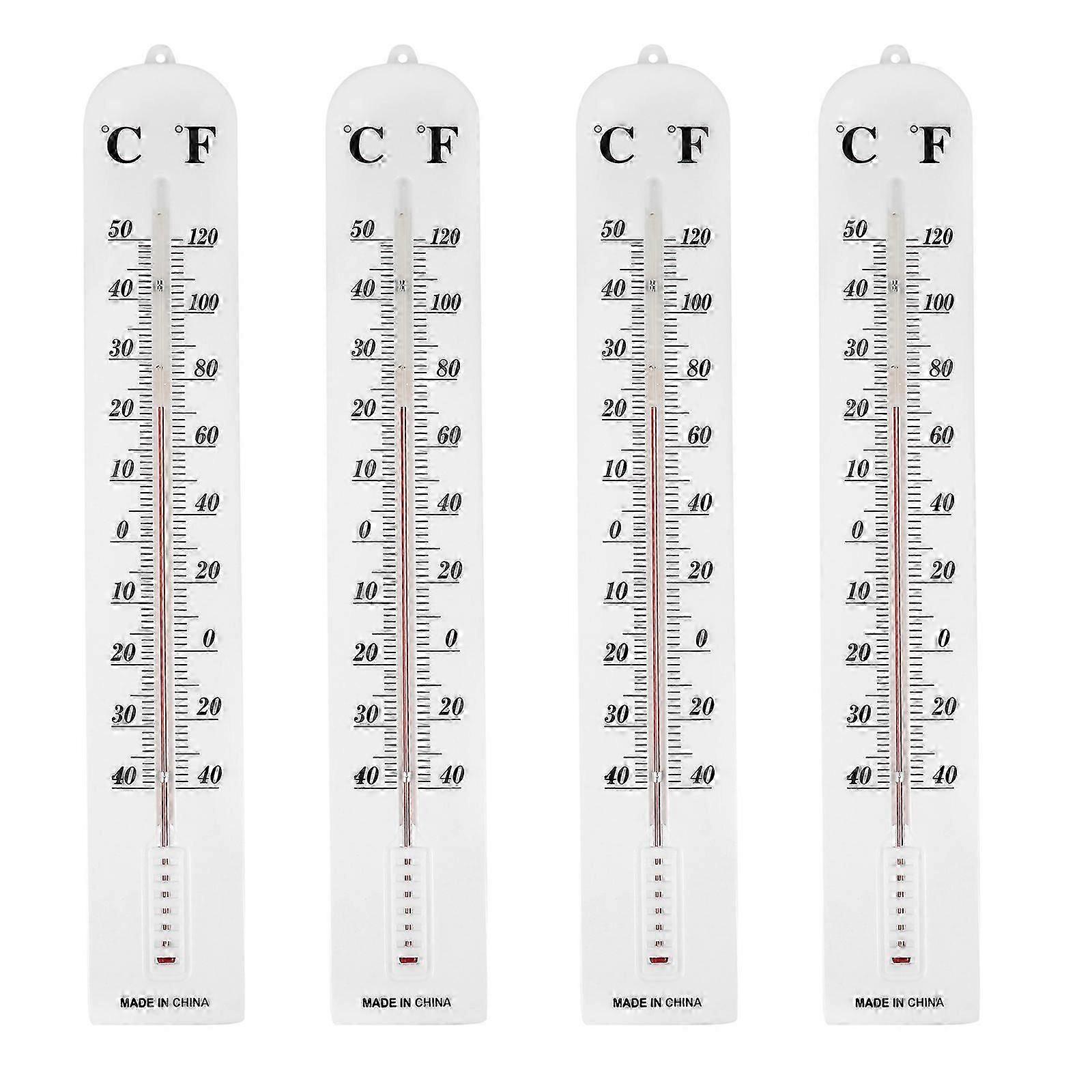 4pcs Thermometers Plastic Panel Teaching Thermometers Special Measuring Tools