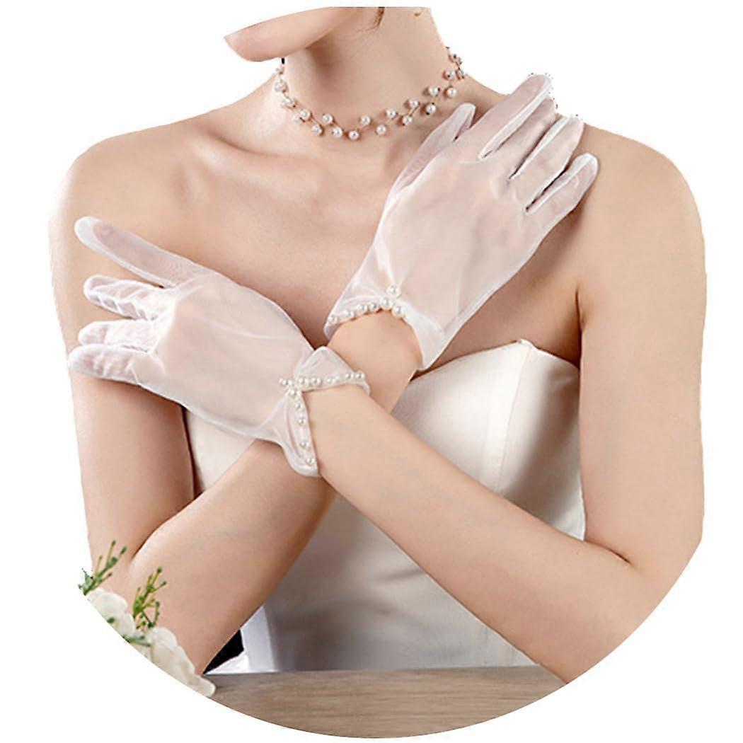 Wedding Tulle Gloves Brid