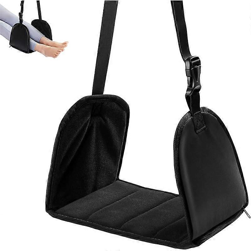 Airplane Foot Rest Adjustable Foot Hammock for Travel Comfort, Ideal for Long Car and Train Trips, Portable and Lightweight