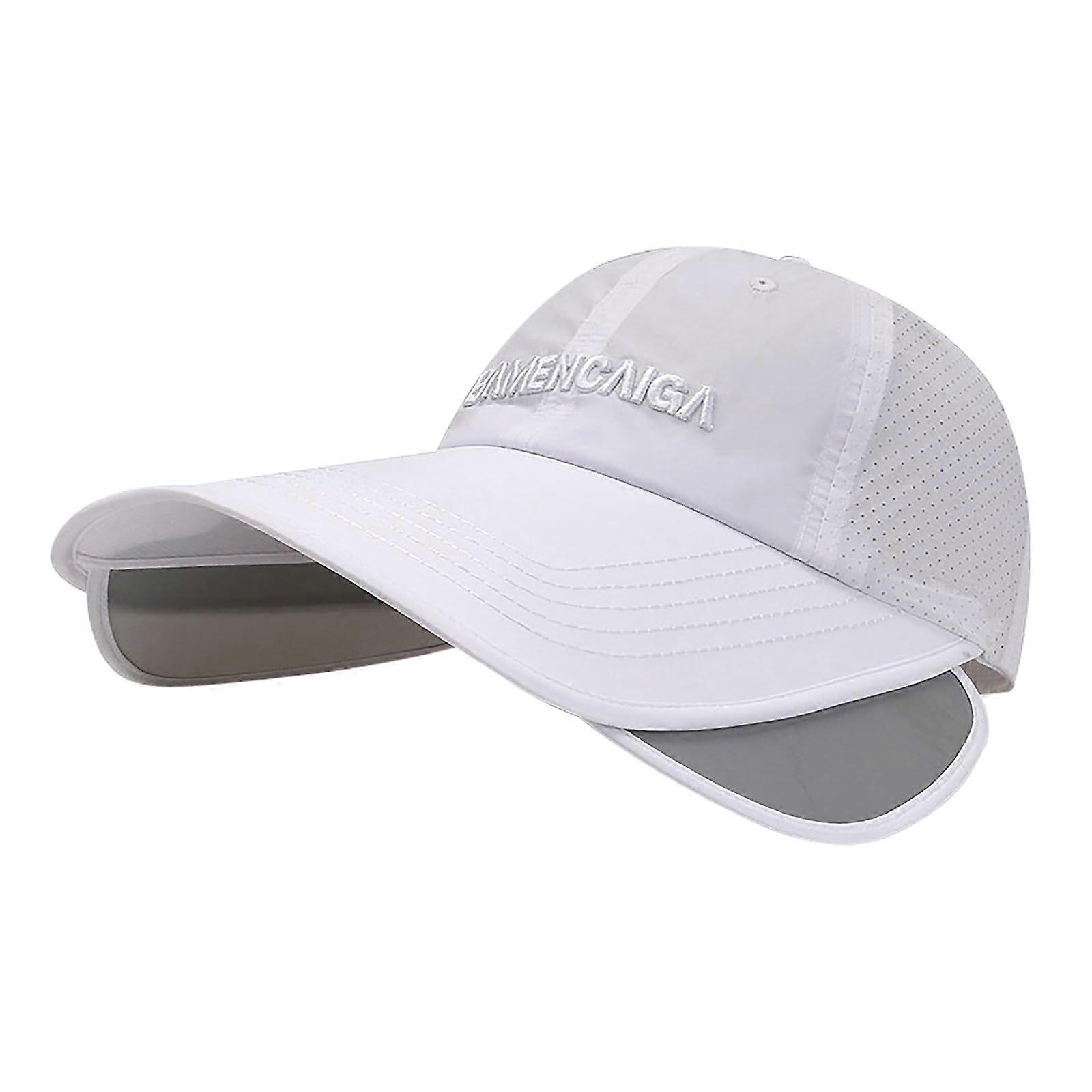 Men's cool knitted baseball cap retractable wide short quick-drying golf cap