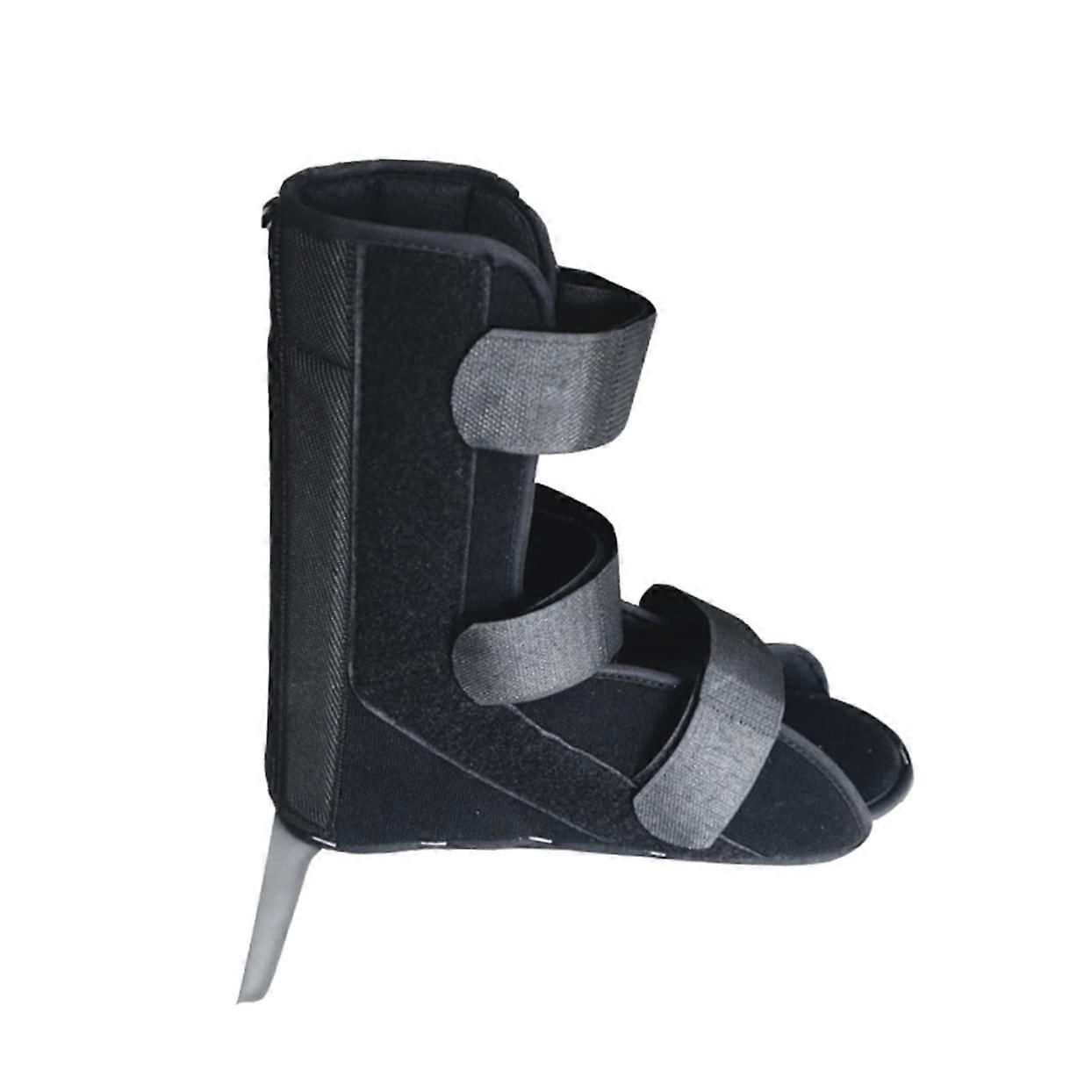 Foot Brace for Fracture Ankle Fixed Shoes Ankle Boot Cast Made of Breathable Material Size l Black