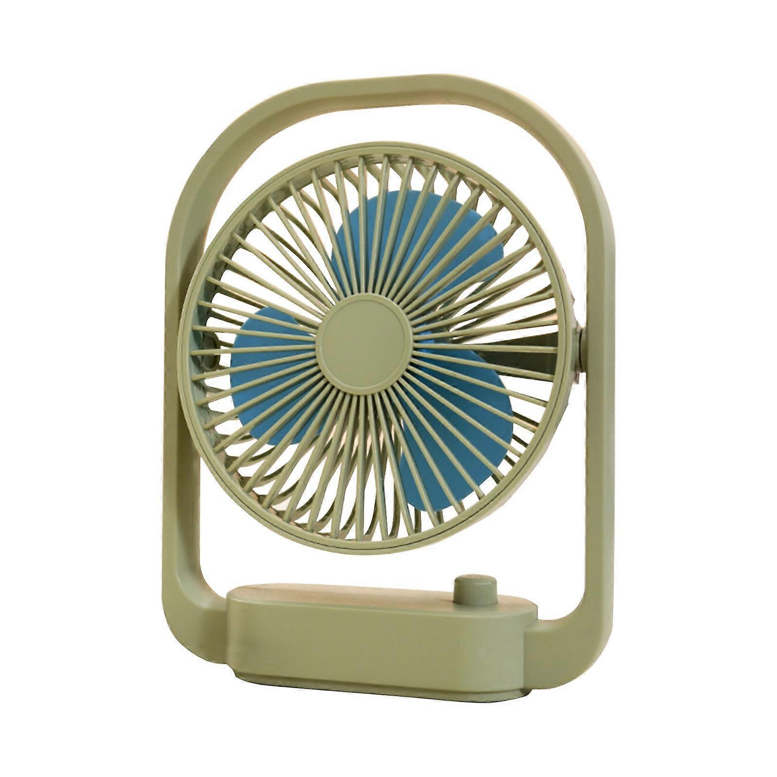 Outdoor Portable Handle Small Tabletop Fan With Infinite Speed Regulation Soft And Longlasting Desktop Fan Couple Date