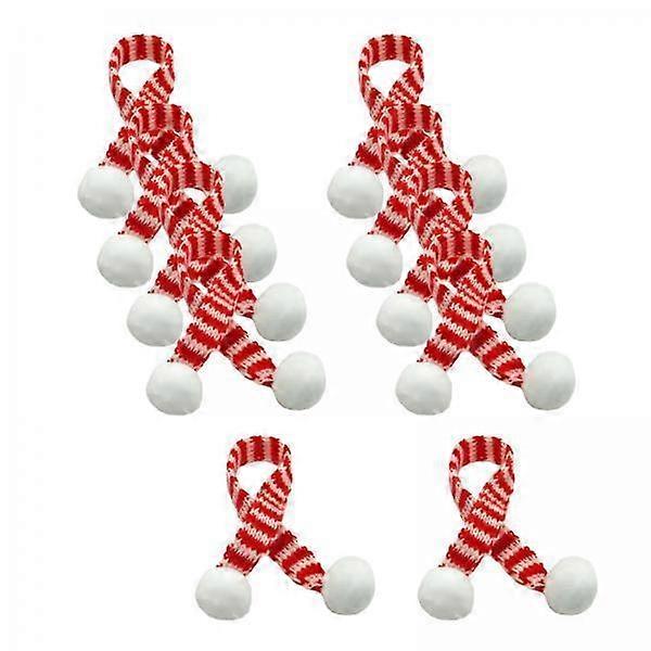 4x 10x Mini vánoční čepice šátek Set