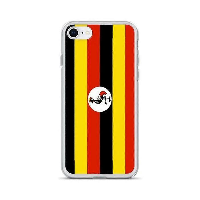 iPhone 7 Case - Uganda Flag - Soft Silicone - Shock Protection - Lightweight - Precise Cutouts