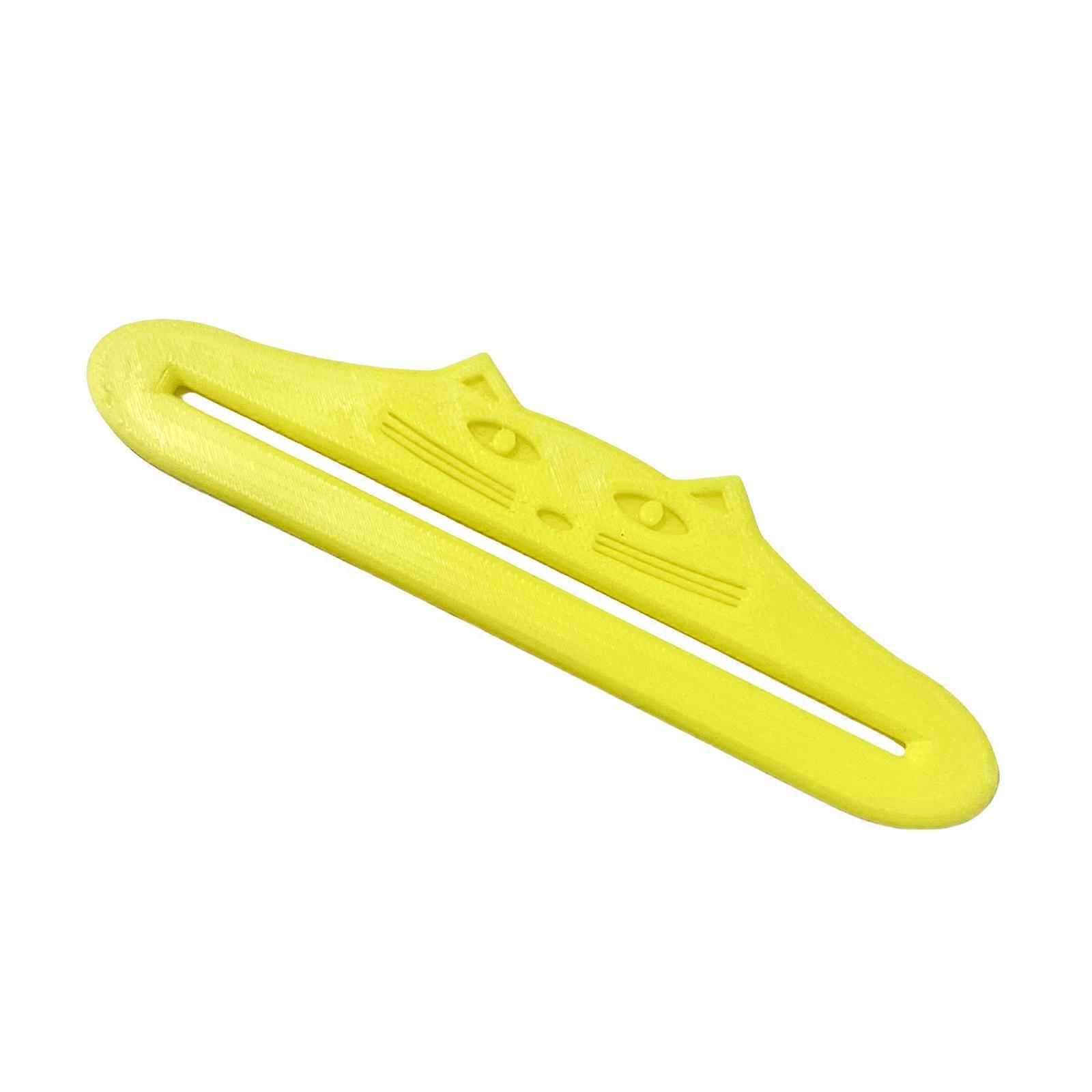 Ergonomic Pet Treat Squeezer Dishwasher Safe Design Food Dispenser For Effortlessly Feeding And Connecting With Your Cats  Yellow