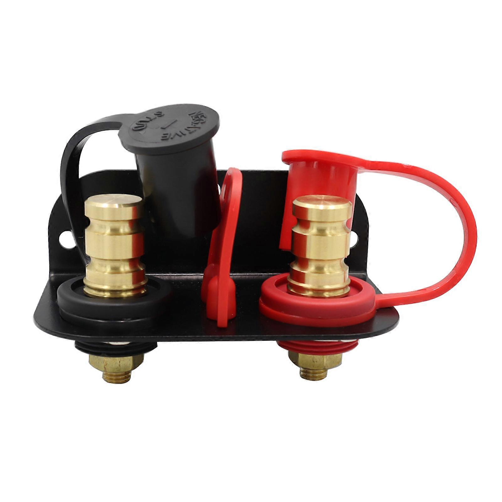 Battery Charger Post, (Pack of 2), Red and Black Pair Multicolor