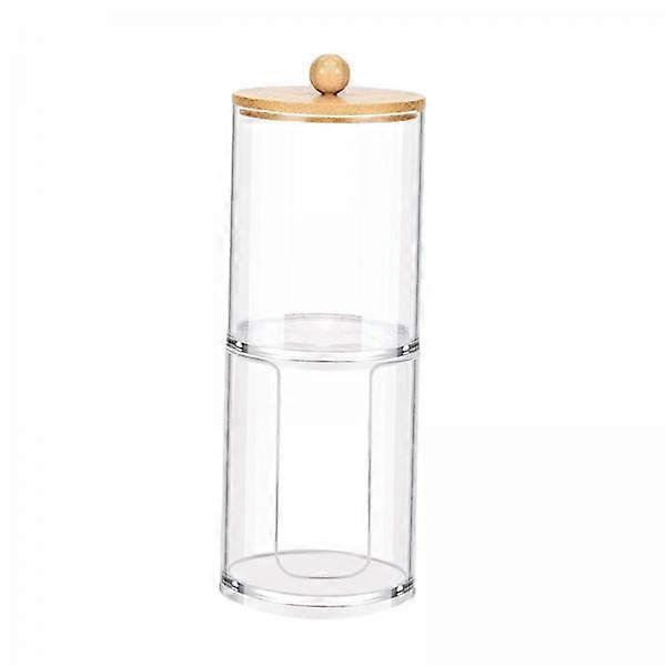 Compartment Cotton Swab Container - Elegant Storage Solution