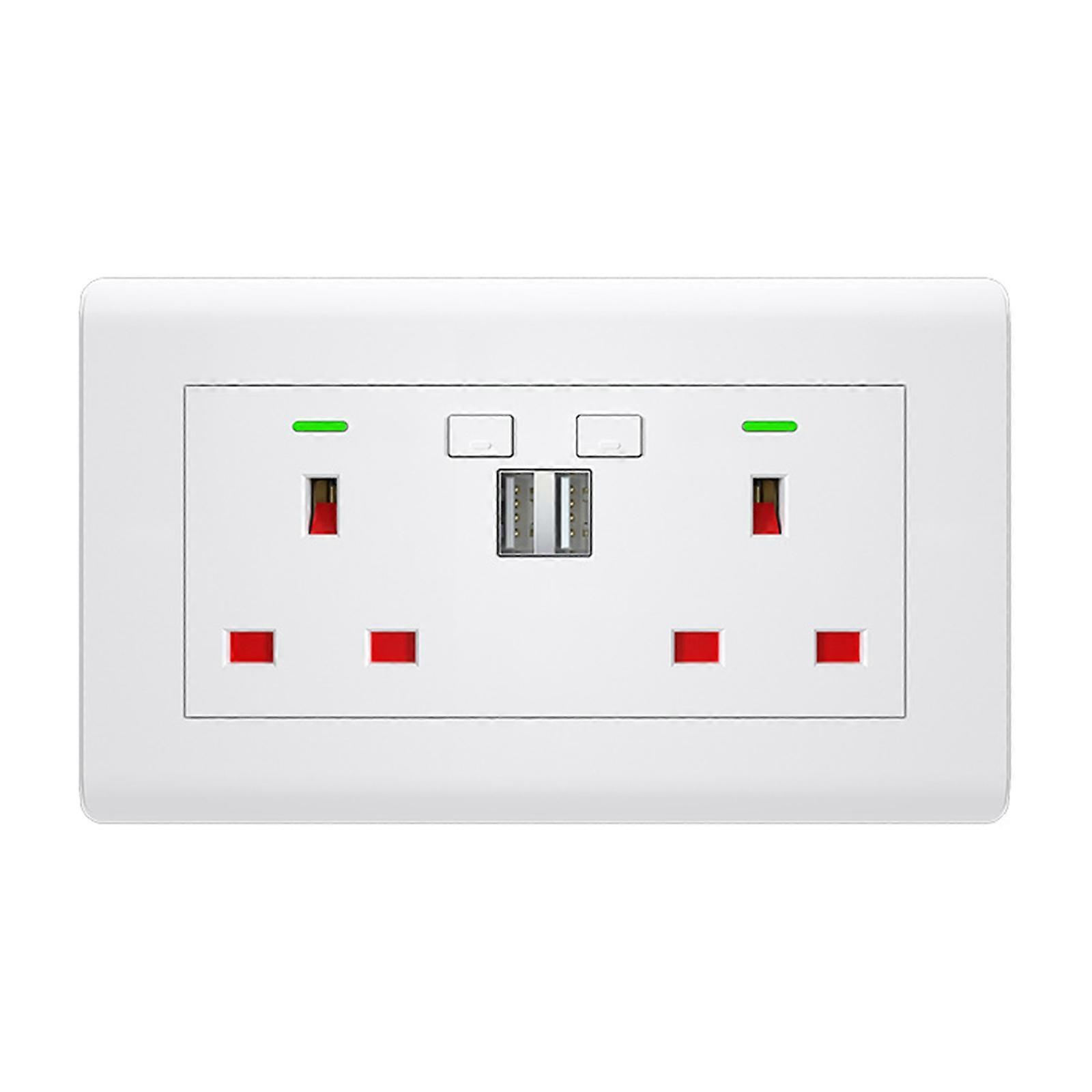 Wifi British Standard Smart-- Wall Socket British Standard Socket Intelligent App Remote Control 5V 2.1A Voice Control