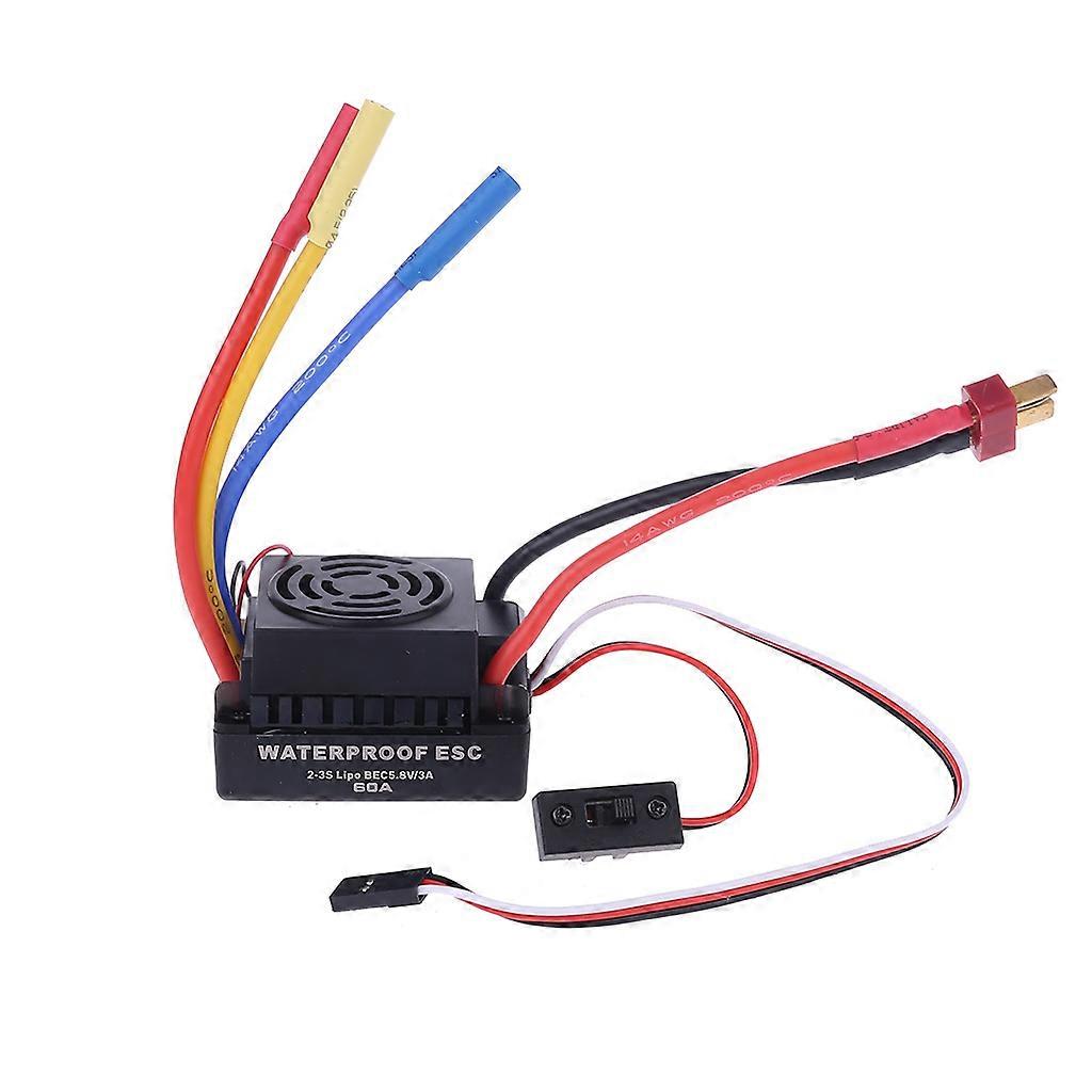 RC Waterproof 60A 2-3S Sensorless Brushless Analog ESC 5.8V/3A BEC Output for Submarine Drift Car Boats Accessories Toy