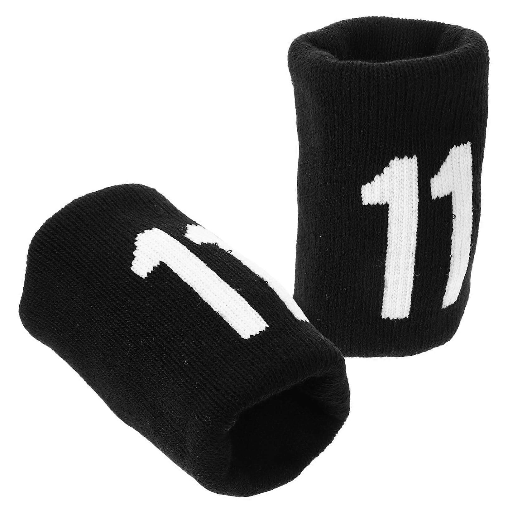 Elastic Wrist Supports Pair - Comfortable Sweatbands for Sports, Colored Wrist Braces for Injury Prevention and Support