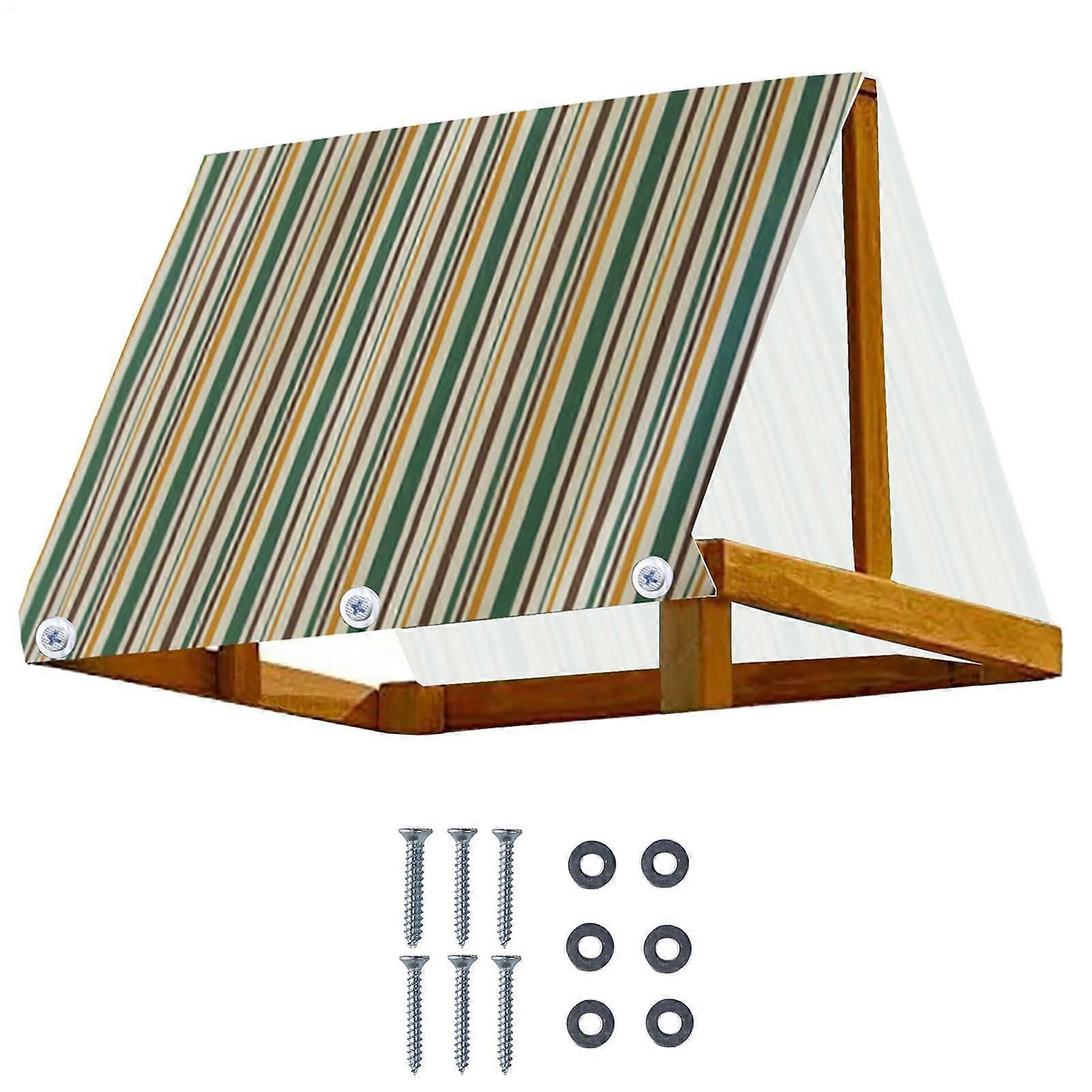 Playset Canopy Replacement, Cover Sunproof, Green and Yellow Stripes