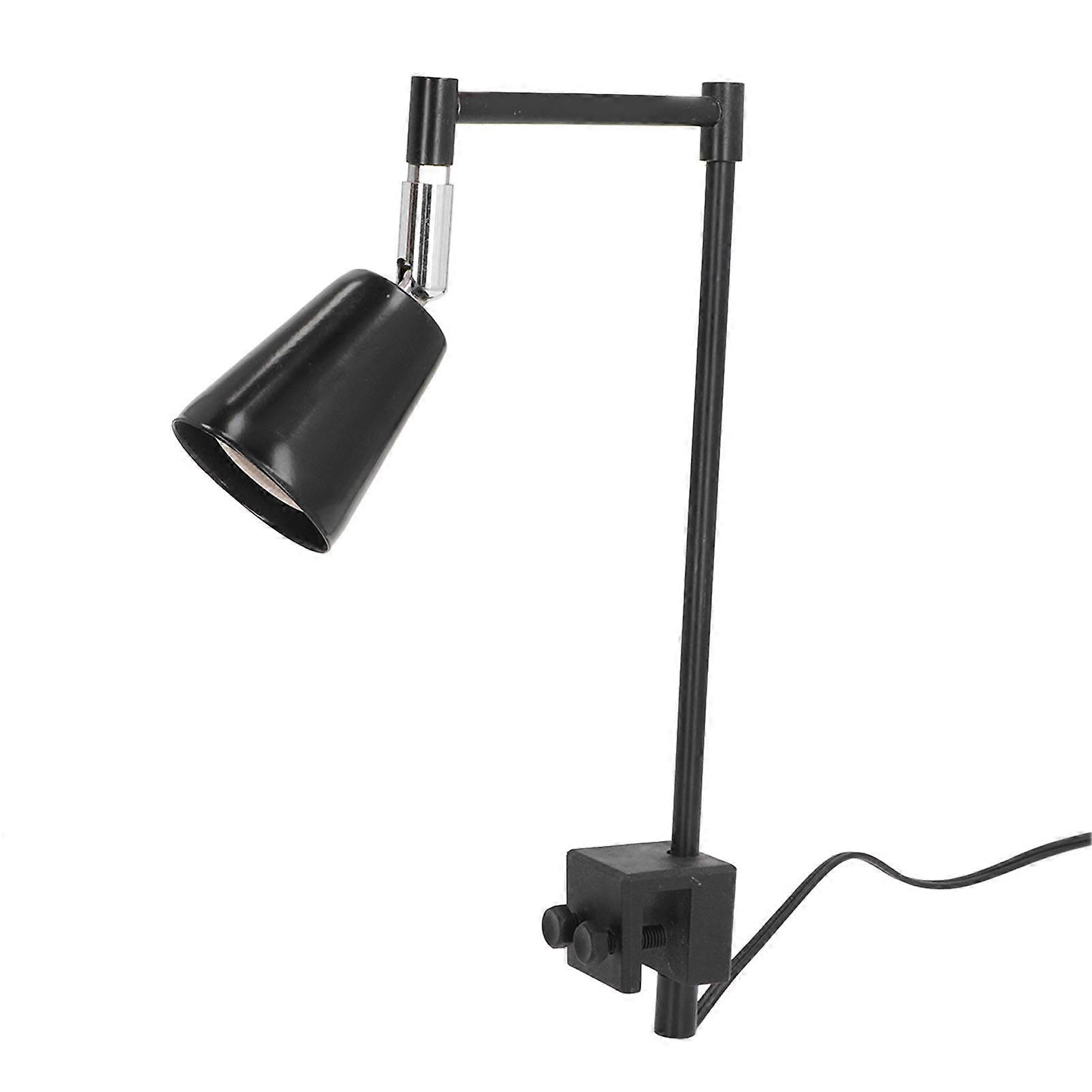 Reptile Lamp Stand Adjustable Multi Angle Rotation Clip Reptile Heat Lamp Holder with Switch for Aquariums Glass Tank EU Plug 220V 