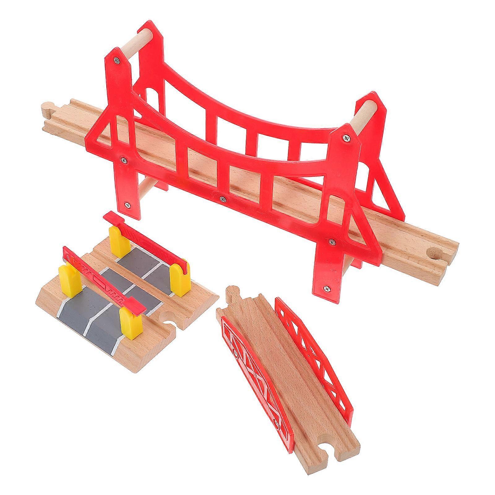 Train Track Bridges for Kids in Assorted Colors Made of Synthetic Material 3 Pieces