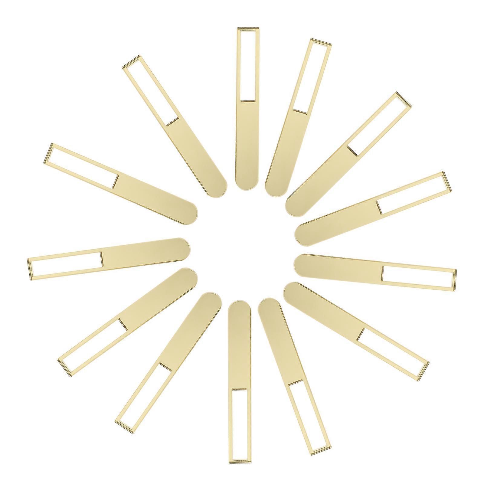 20pcs DIY Popsicle Sticks, Elegant Mirror Finish Craft Sticks for Ice Cream, Cake Decoration, Reusable for Festivals & Birthday Parties