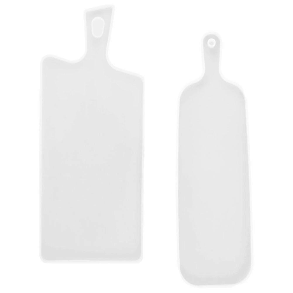 2pcs Silicone Jewelry Tray Molds for Epoxy Casting – DIY Handmade Craft Molds with Handle for Home Decor and Gift Making