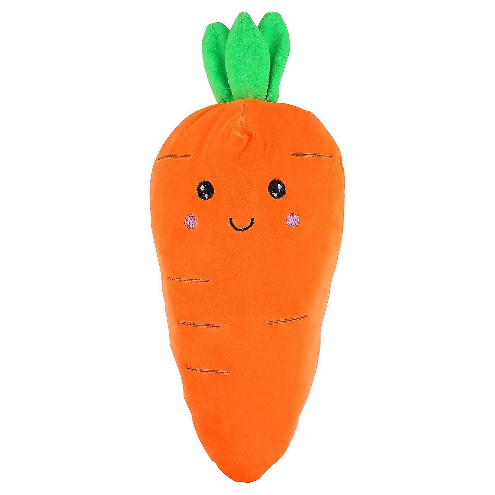 Pillow Plush Toy Carrot Shape Throw Pillow Plush Sleeping Hugging Cushion Sofa Chair Office Orange 21.7X7.9X7.9In 1Pack