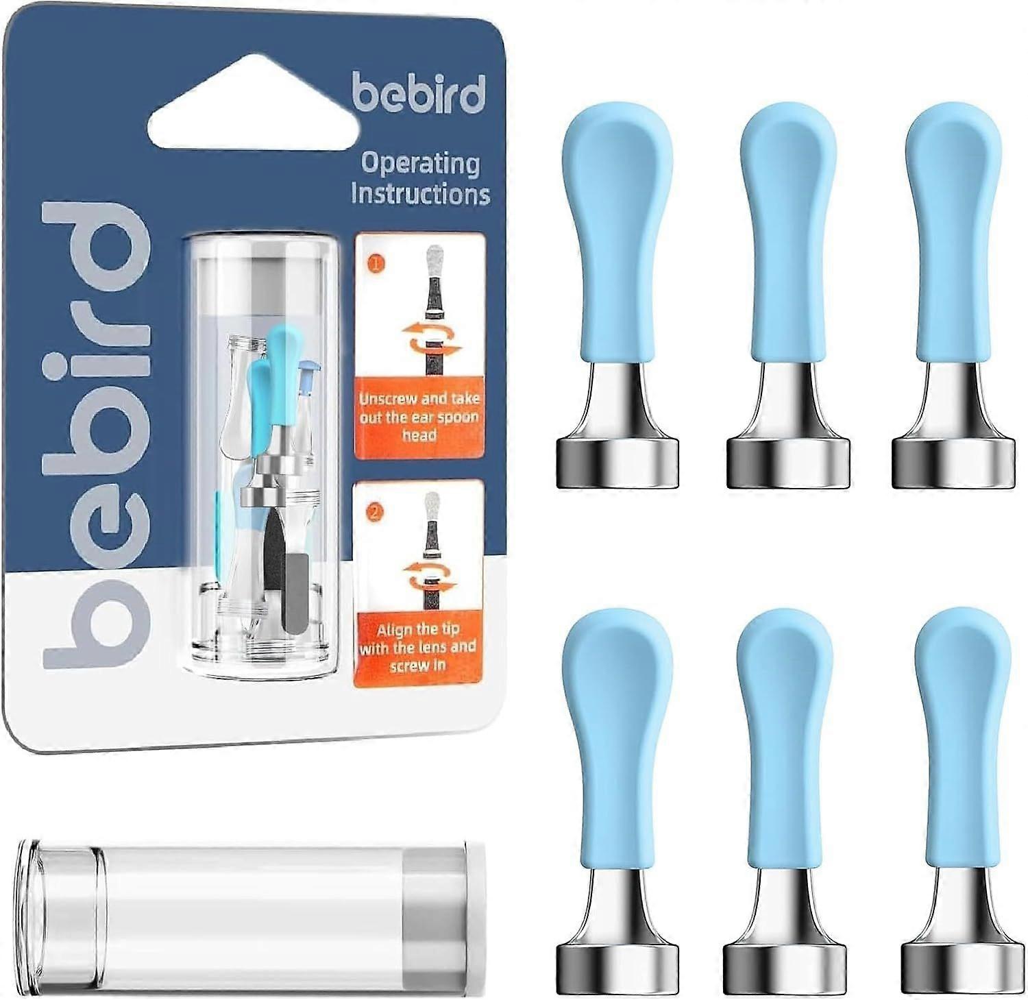 Ear Wax Removal Tool Replacement Tips, 6 pcs for Wet/Dry Earwax Cleaning