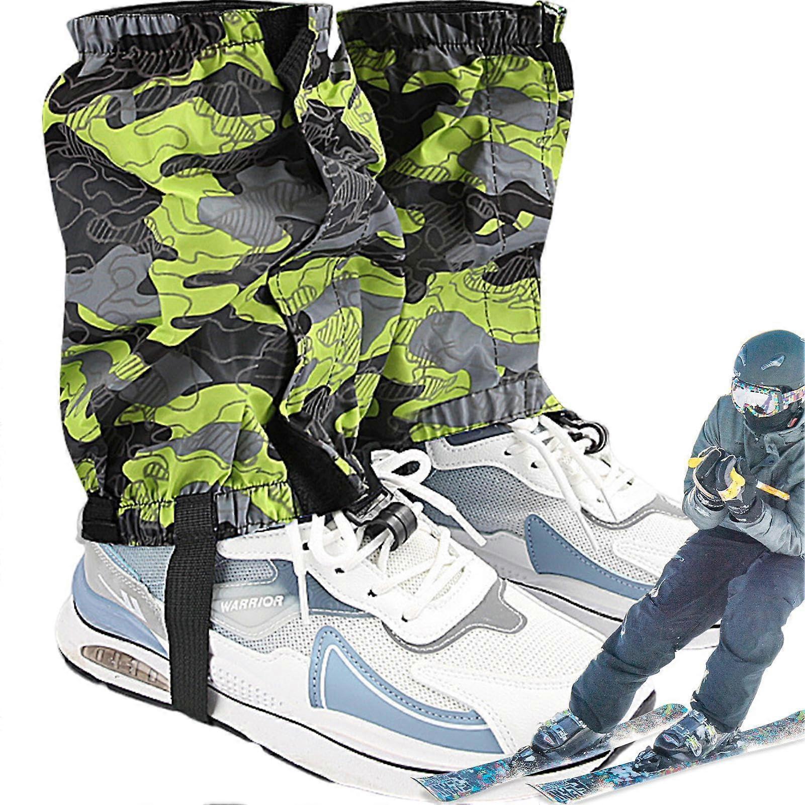 Trail Gaiters, Short Leg Gaiters, Easy to Put on and Take Off, Comfortable Fit, Breathable Gaiters for Men and Women, Hiking, Hiking, Hunting Do Green