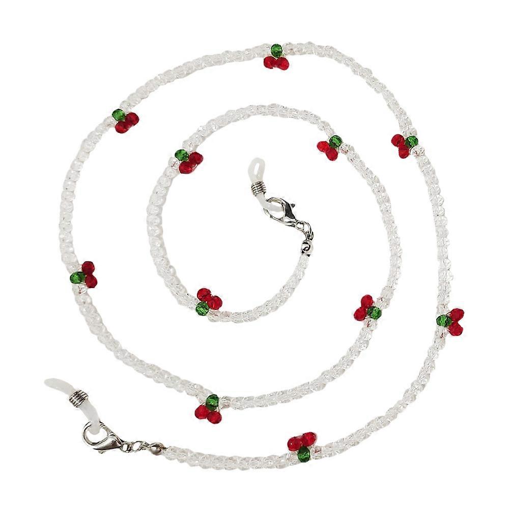 1pc Glasses Lanyard Cherry Decorative Bead Strap