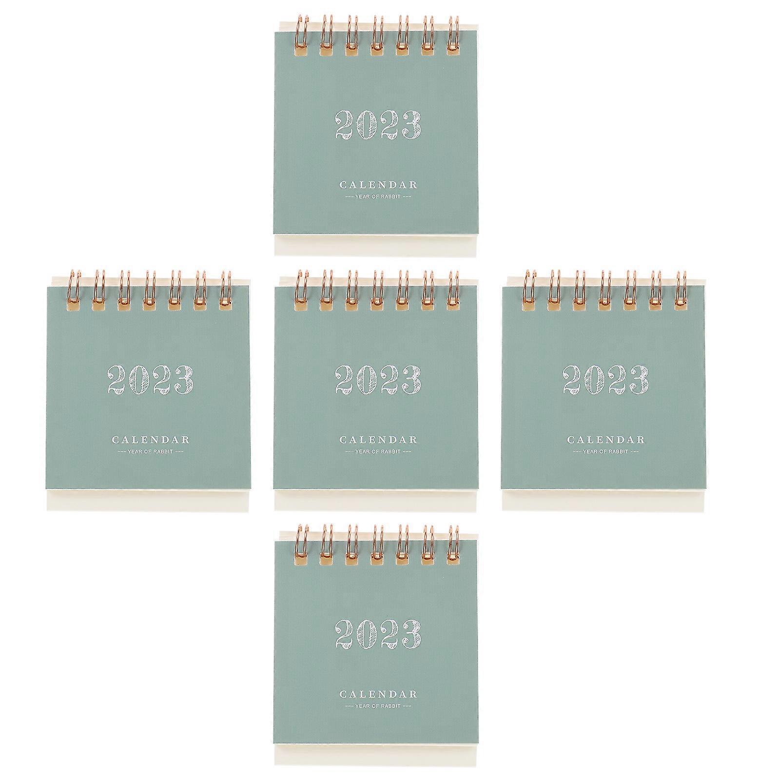 Daily Desktop Calendar Miniature Desk Calendar School present Office Use 5Pcs 2023