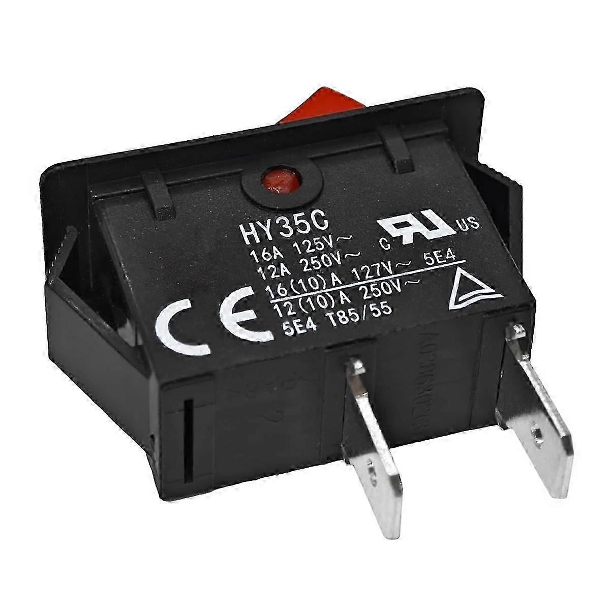 Industrial On-Off Switch - HY35C 2-Pin Rocker Push Button 125V | Fruugo UK