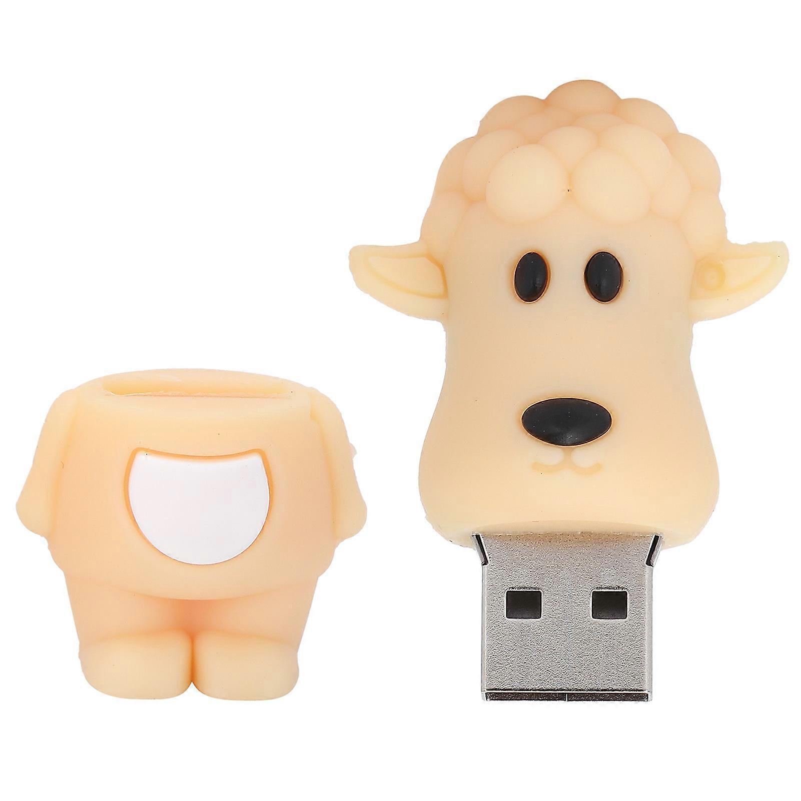 Cute Sheep Shape Portable USB 2.0 Flash Drive, Ideal for Information Storage and Data Transmission (64GB)