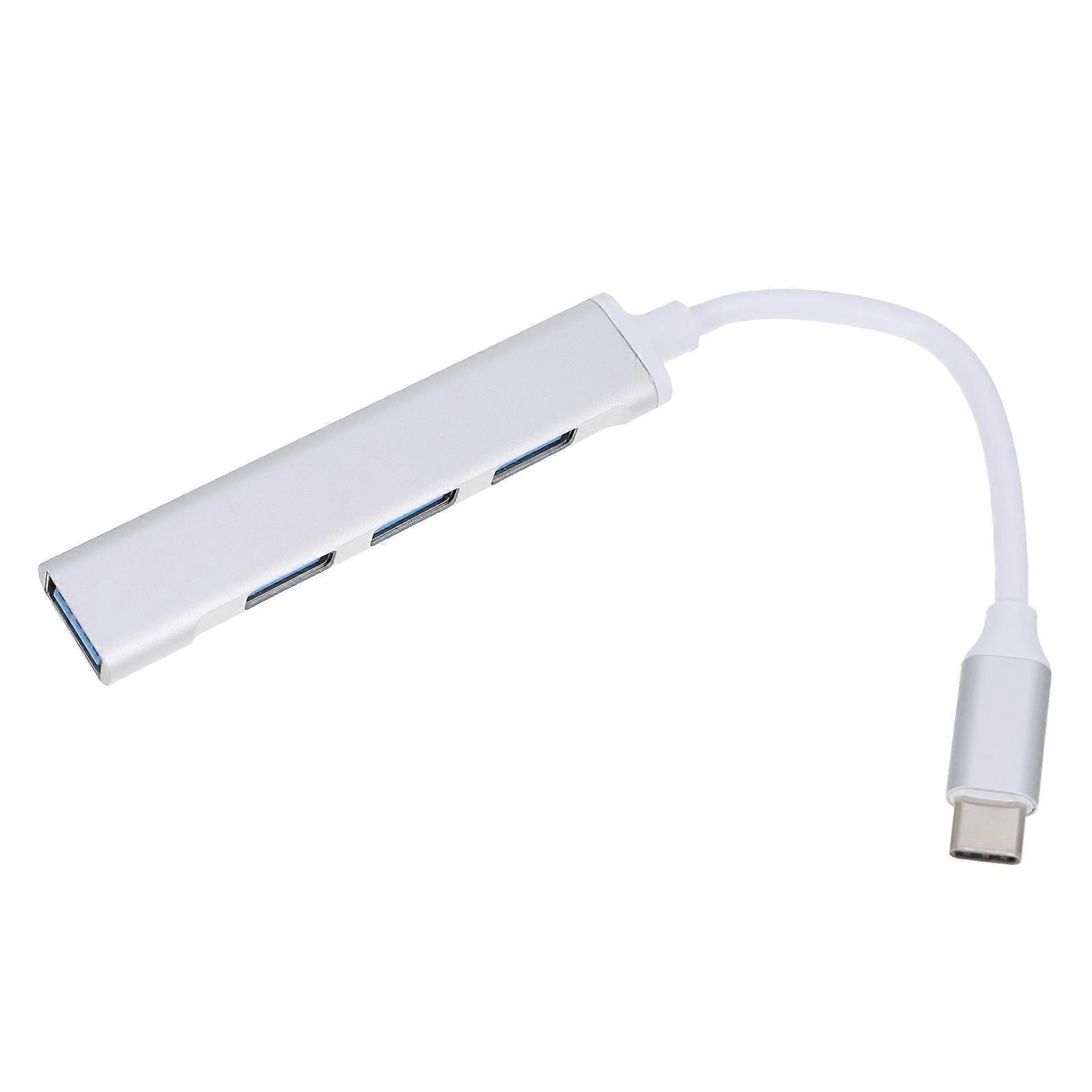 Multi-Port Usb Hub Aluminum Alloy Usb C Expansion Hub For Laptop Data Transfer 8x2cm 1Pack