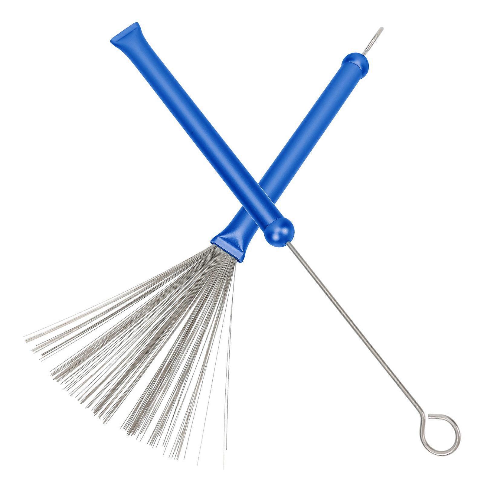 Drum Wire Brush Stainless Steel Retractable Brush for Performance 2Pcs