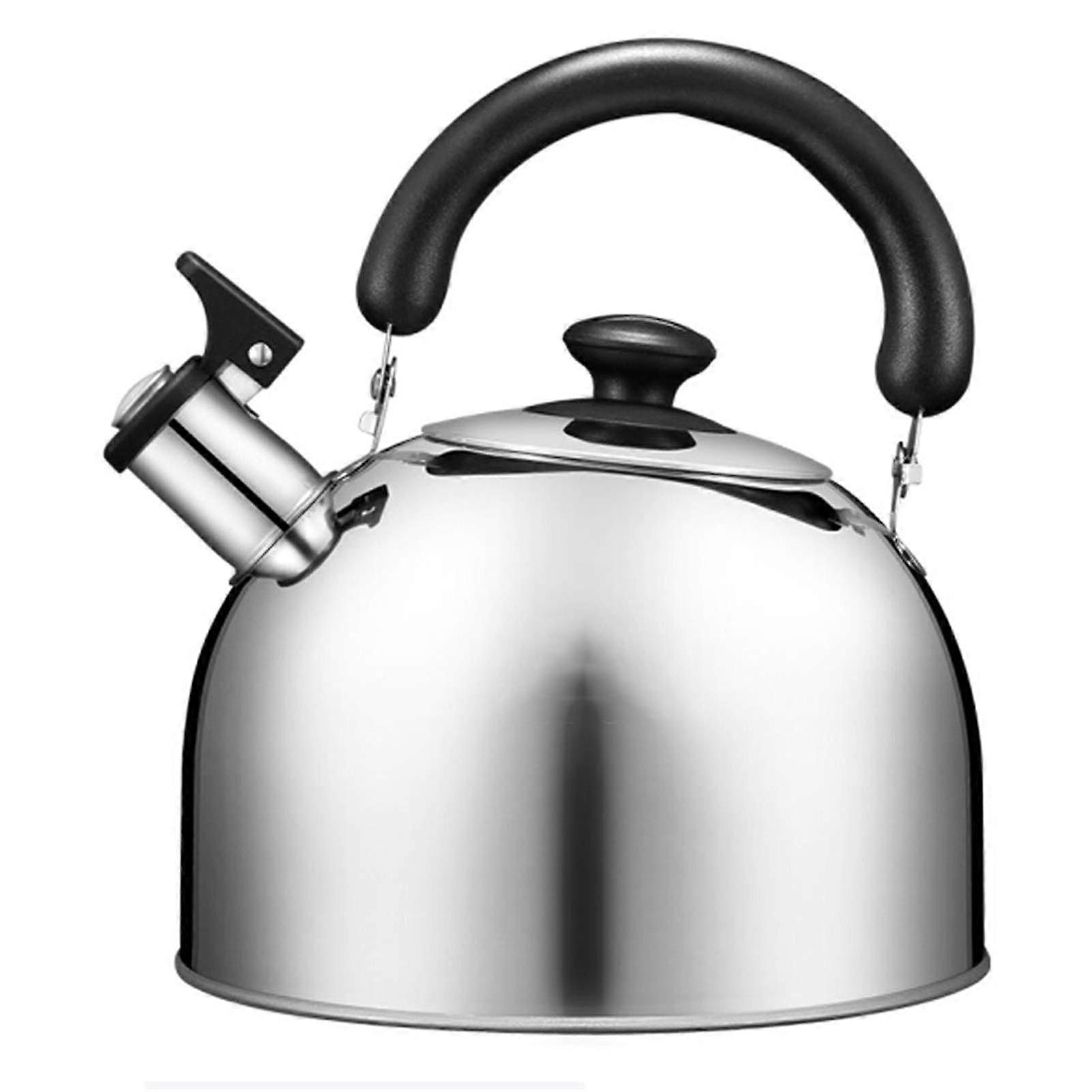 Whistling Tea Kettle for Stovetop, Ergonomic Handle, Compatible with Gas and Induction Cooktops, Stainless Steel