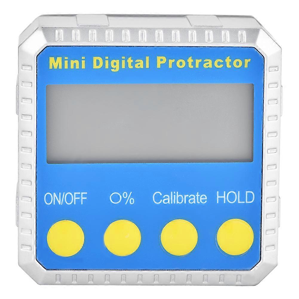 Digital bevel box inclinometer protractor with magnet and 4 90° angles