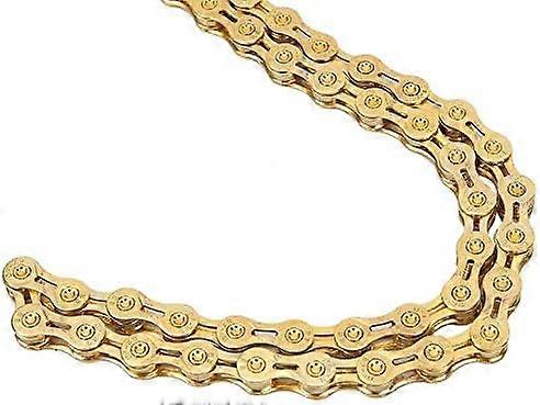 Bicycle chain, 9-speed 116-link ultra-light road mountain chain gold bicycle chain road bicycle replacement accessories