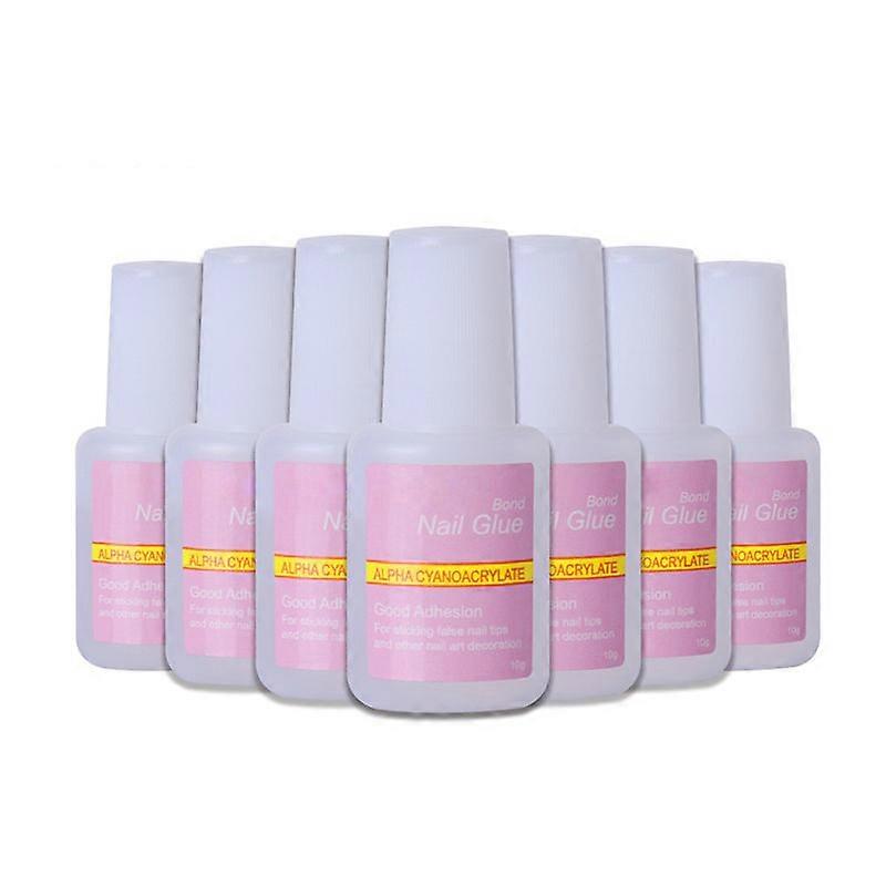 5pcs Nail Glue with Brush, Tip Glue that Provides Super Grip! 10g