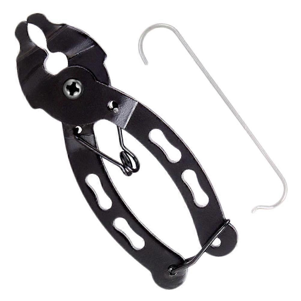Bike Chain Wrench Bicycle Chain Disassembly Ergonomic Design Black 9.2x4x0.5cm Steel 1Set