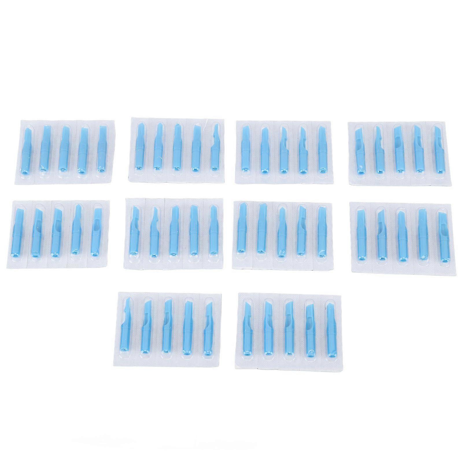 2025 Latest Model 50pcs Disposable Tattoo Tips Professional Plastic Needle Tip...