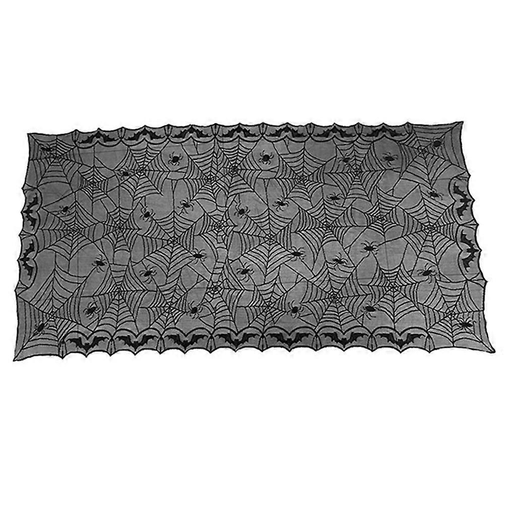 Waterproof Halloween Theme Tablecloth Rectangular Shape Black 1Pcs For Party Decorators